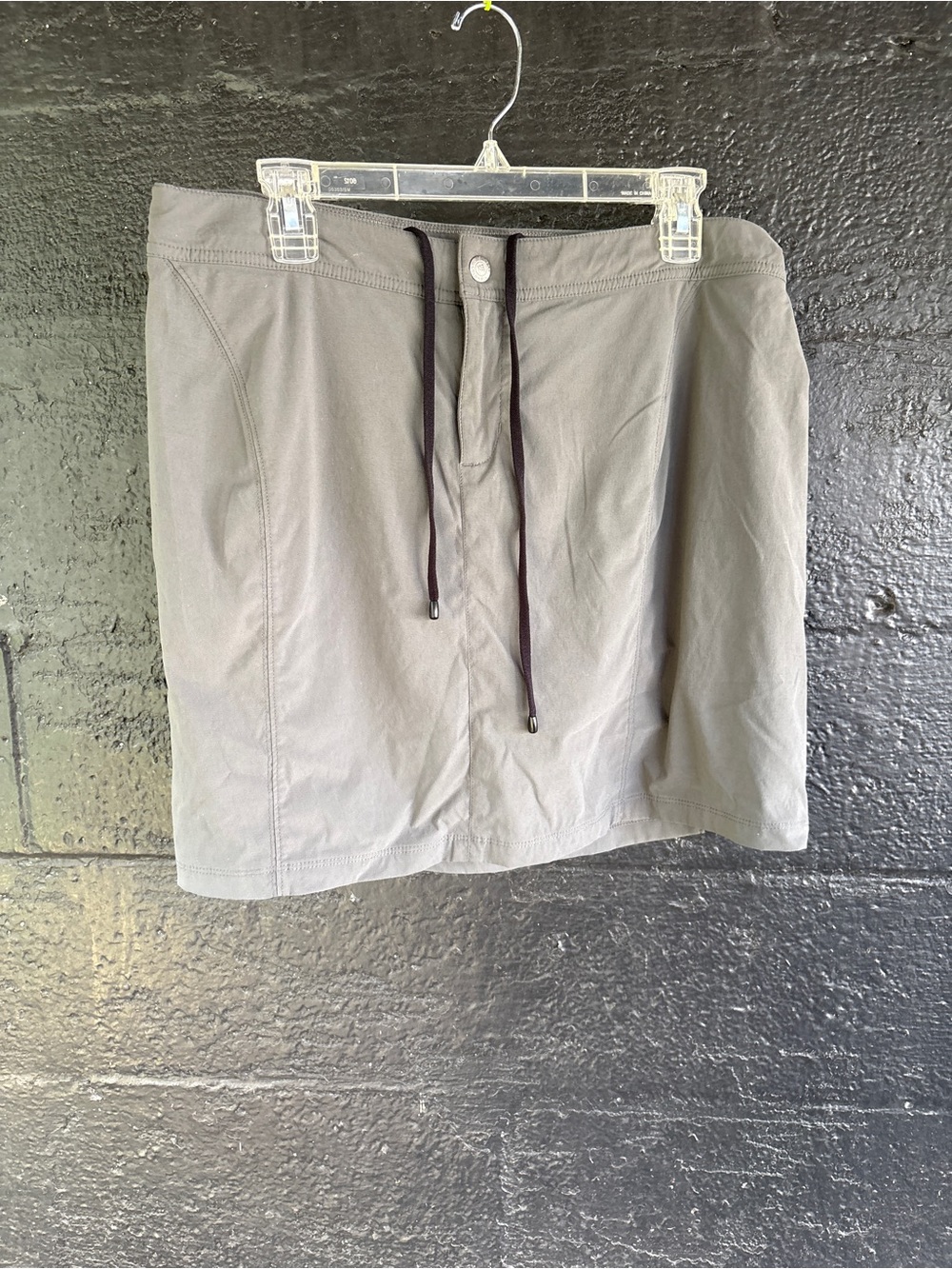 Columbia Gray Athletic Hiking Skort Drawstring Waist